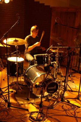 Drum recording in studio